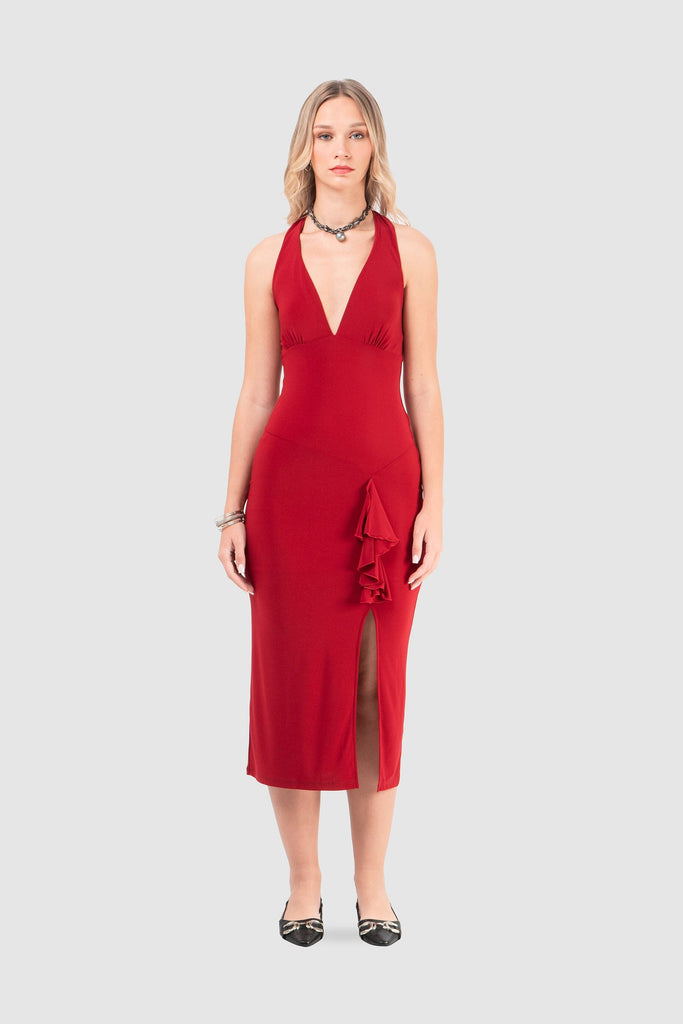 Maxi Vestido Hayes VESTIDOS NOW Vino XS 