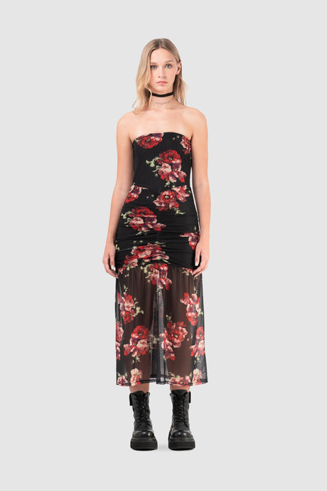 Maxi Vestido Crusy VESTIDOS NOW Negro XS 