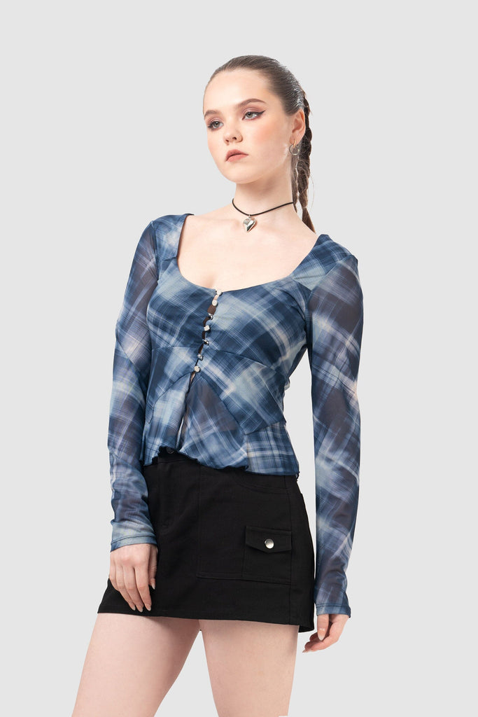 Blusa Regular Fit Begley BLUSAS NOW Azul Claro XS 