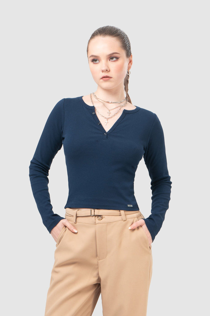 Polo Slim Fit Sykes POLOS NOW Azul XS 