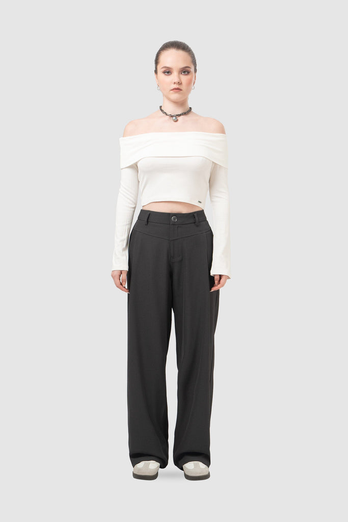 Pantalón Recto Fit Ben PANTALONES NOW Gris Claro XS 