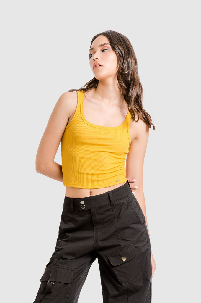 Crop Porter CROPTOPS NOW XS Mostaza 