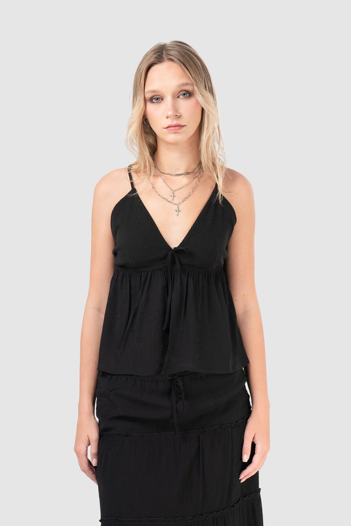 Blusa Slim Fit Tarento BLUSAS NOW Negro XS 