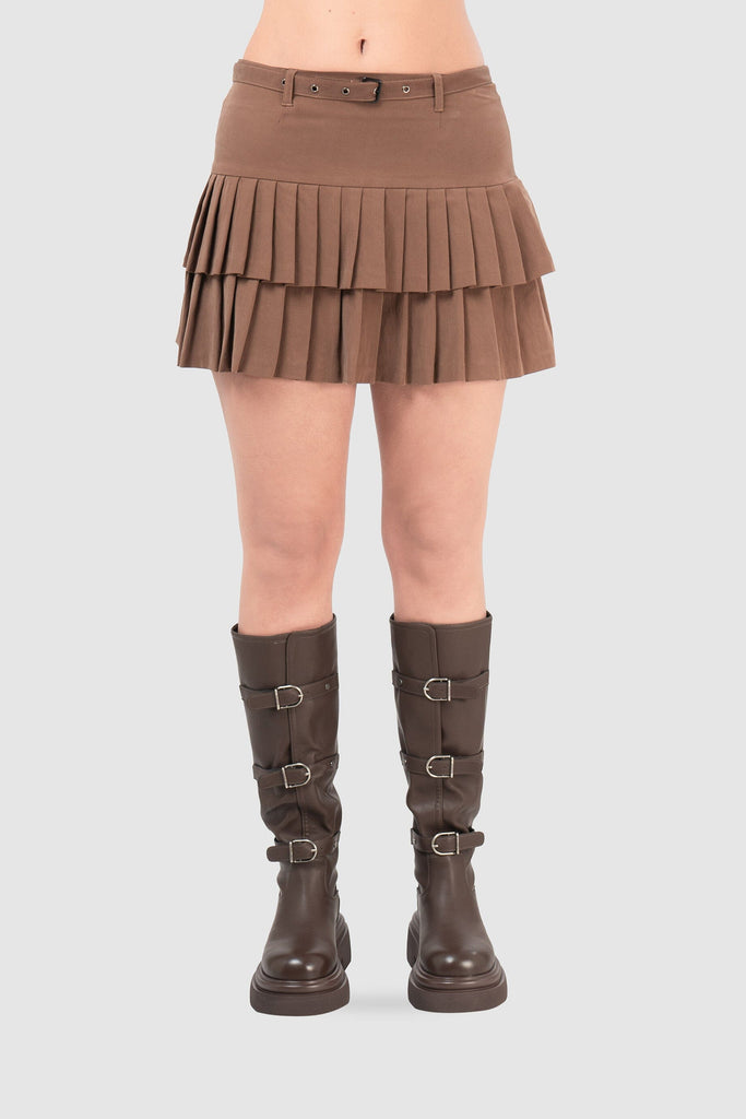 Mini Falda Epy FALDAS NOW Marrón XS 