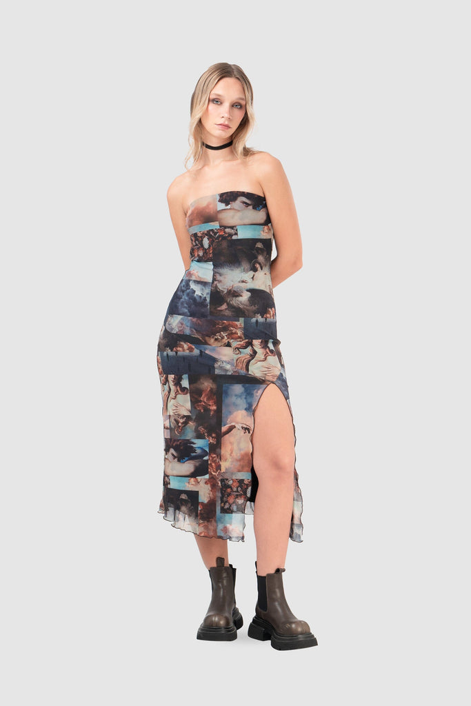 Maxi Vestido Offman VESTIDOS NOW Marrón XS 