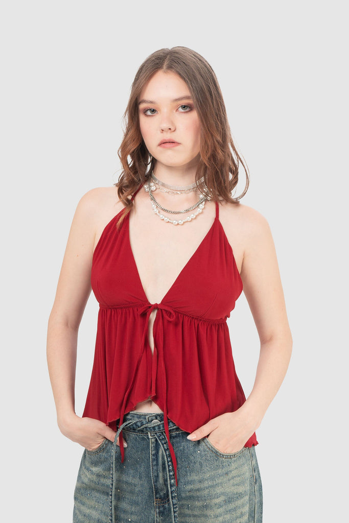 Blusa Regular Fit Rashida BLUSAS NOW Vino XS 