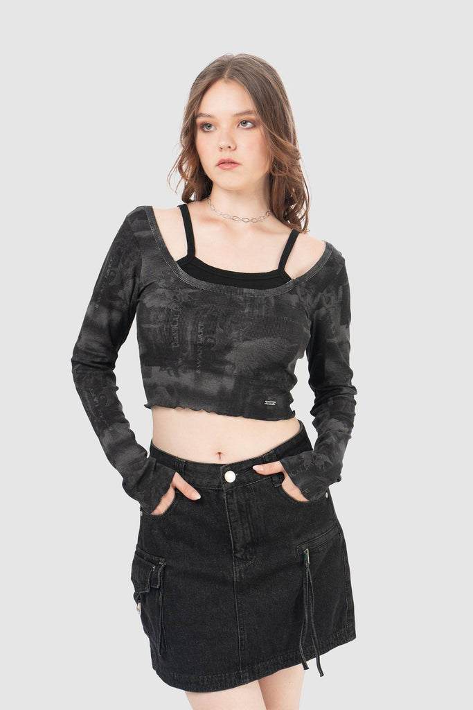 Croptop Alessandria CROPTOPS NOW Negro S 