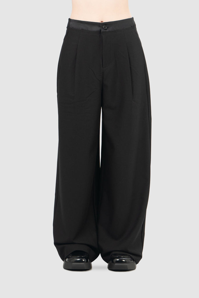 Pantalón Wide Leg Brooklyn PANTALONES NOW Negro S 