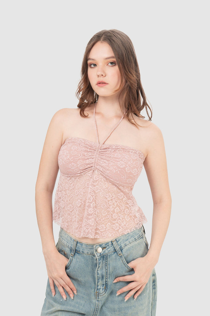 Blusa Slim Fit Ponti BLUSAS NOW Rosado XS 