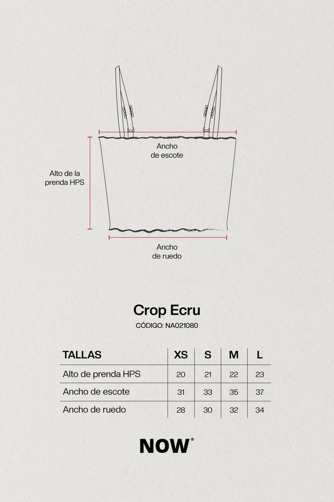 Crop Ecru CROPTOPS NOW 