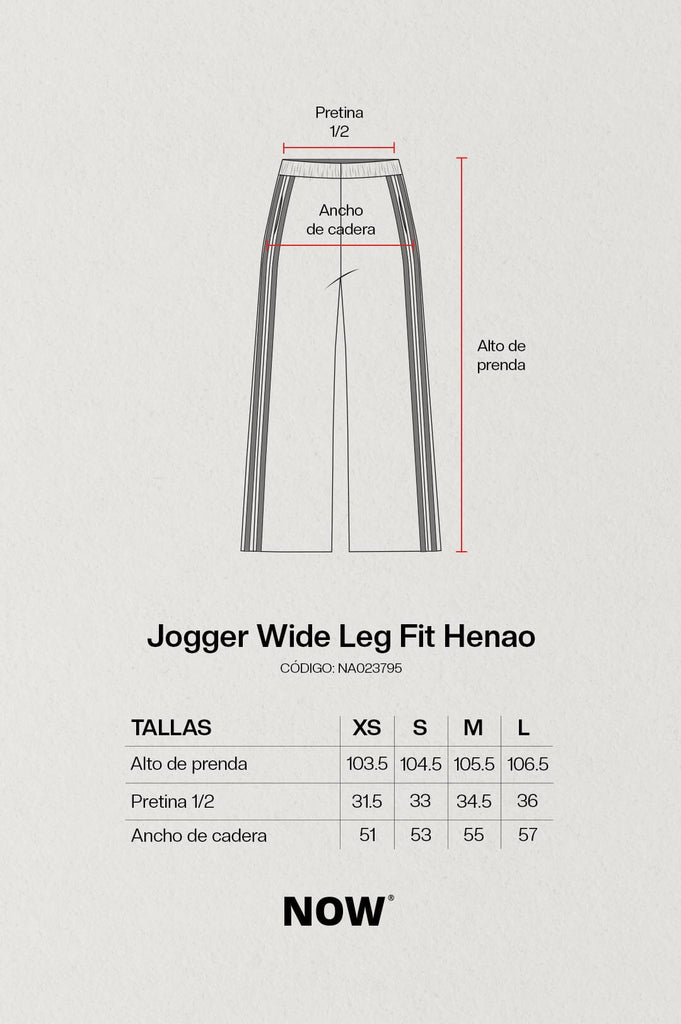 Jogger Wide Leg Fit Henao JOGGERS NOW 