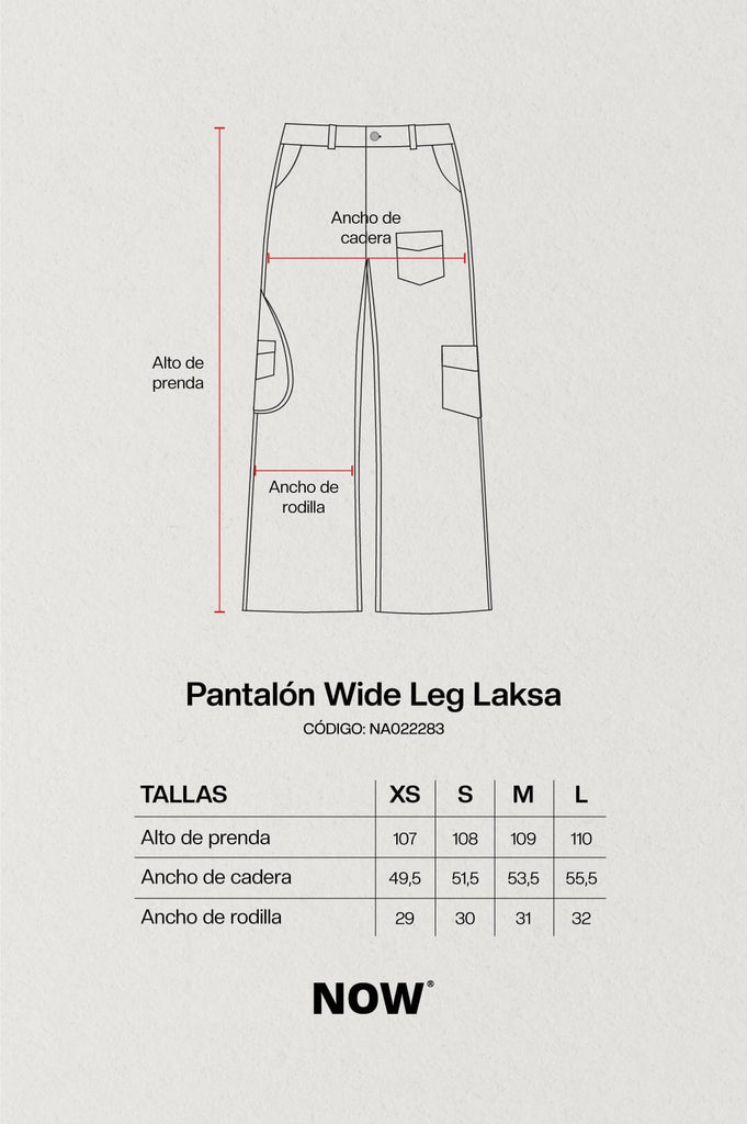 Pantalón Wide Leg Laksa PANTALONES NOW 