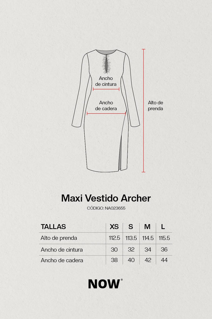 Maxi Vestido Archer VESTIDOS NOW 