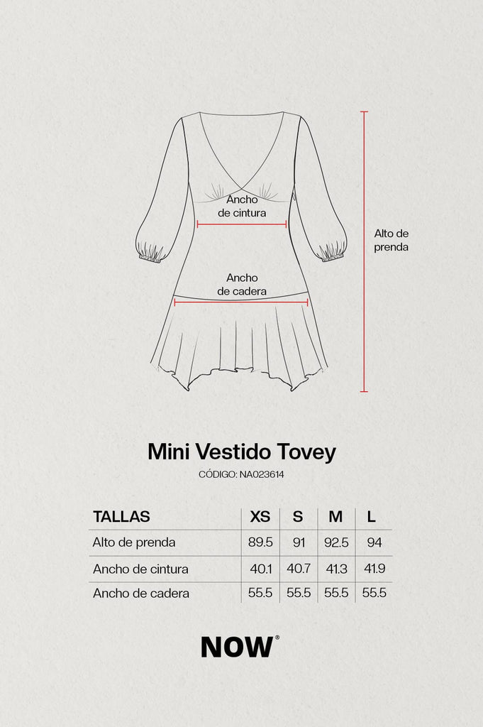 Mini Vestido Tovey VESTIDOS NOW 