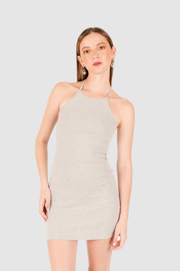 Mini Vestido Merly VESTIDOS NOW Gris Claro XS 