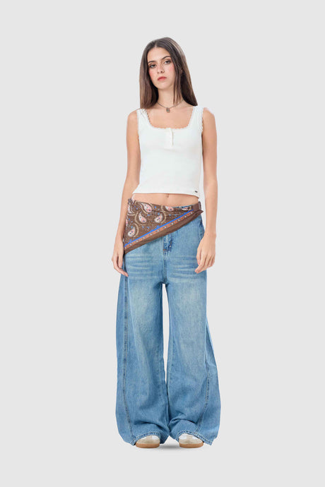 Pantalón Jean Wide Leg Roxg PANTALONES NOW 