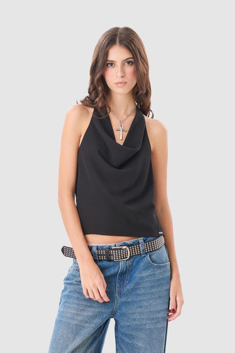 Blusa Slim Fit Harle BLUSAS NOW Negro XS 