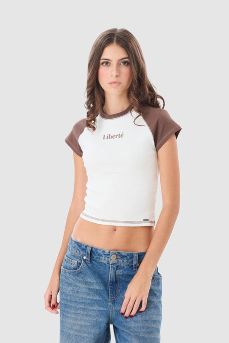 Polo Baby Tee Marcelline POLOS NOW Marrón XS 