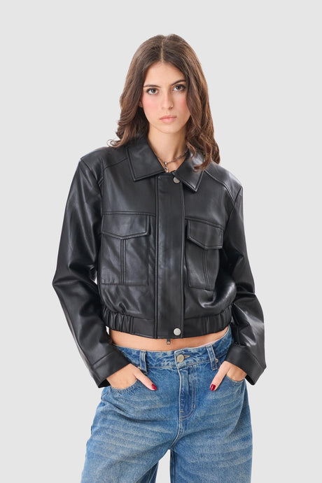 Casaca Cuero Smith CASACAS NOW Negro XS 