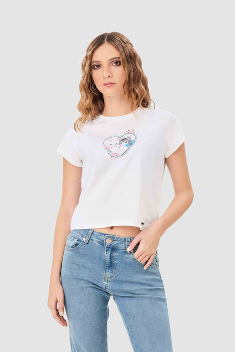 Polo Baby Tee Margo POLOS NOW Blanco XS 