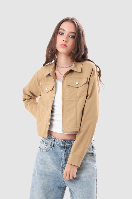 Casaca Slim Fit Navi CASACAS NOW Beige XS 
