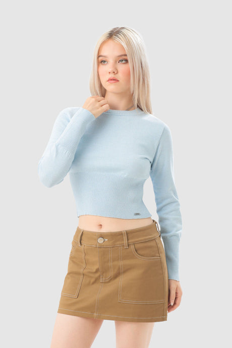 Chompa Slim Fit Harbin CHOMPAS NOW Celeste XS 