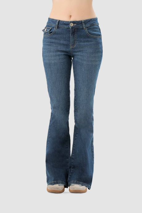 Pantalón Flare Fit Aura PANTALONES NOW Azul 24 