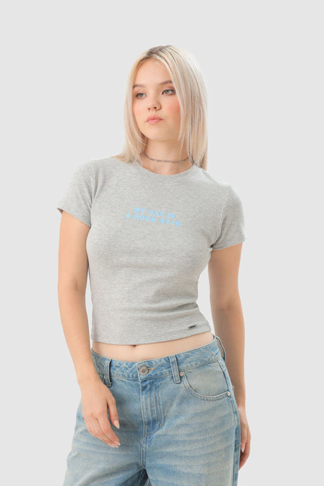 Polo Baby Tee Taisim POLOS NOW Gris XS 