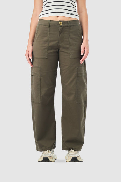 Pantalón Baggy Fit Monvi PANTALONES NOW Verde Oscuro 24 