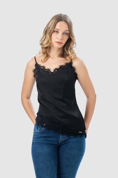 Blusa Slim Fit Brescia BLUSAS NOW Negro X Small 