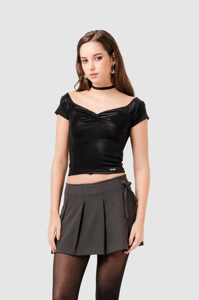 Blusa Slim Fit Bennet BLUSAS NOW Negro XS 
