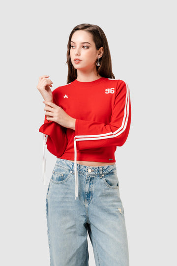 Sweter Slim Fit Mavi CHOMPAS NOW Rojo XS 