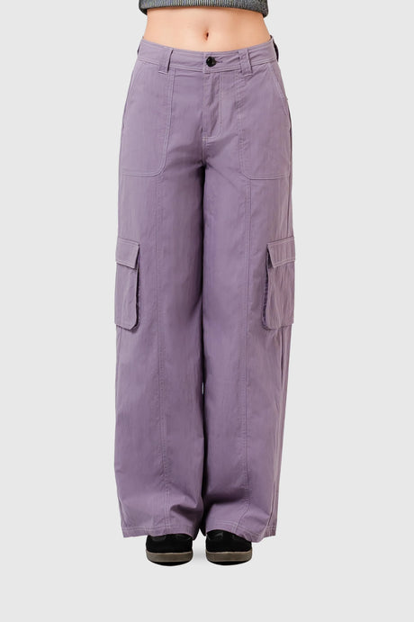 Pantalón Recto Fit Rabat PANTALONES NOW Morado XS 
