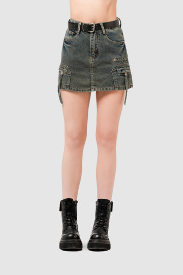 Falda Denim York Pank FALDAS NOW Azul XS 