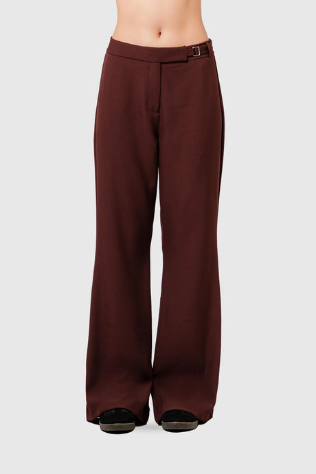 Pantalón Flare Fit Sain PANTALONES NOW Vino XS 