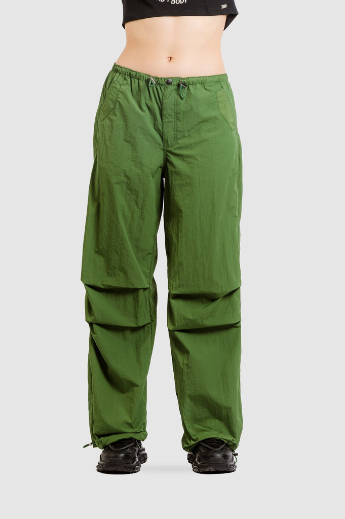 Pantalón Parachute Baggy fit PANTALONES NOW XS Verde 