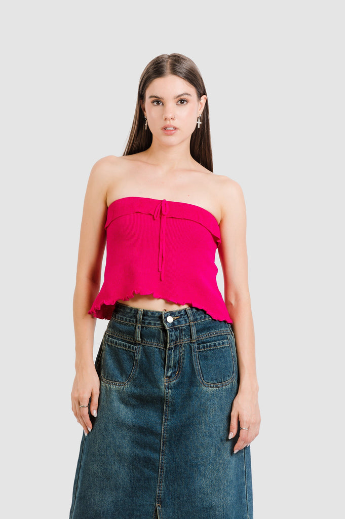 Crop Pink CROPTOPS NOW XS Fucsia 