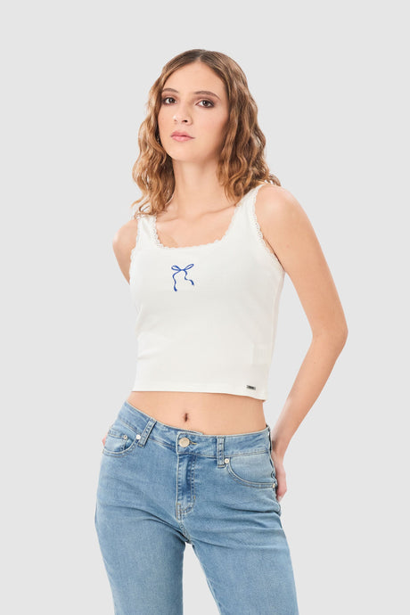 Polo Slim Fit Lazo POLOS NOW Blanco M 