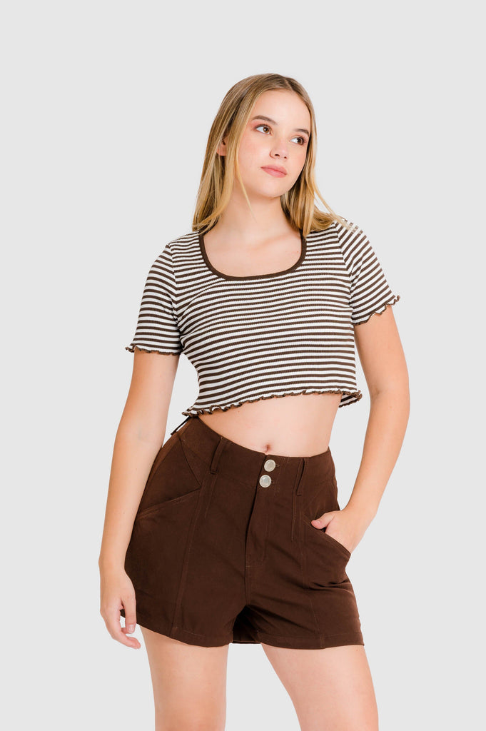 Crop Row CROPTOPS NOW XS Negro 