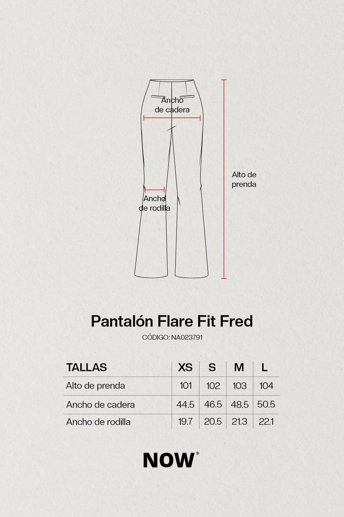 Pantalón Flare Fit Fred PANTALONES NOW 