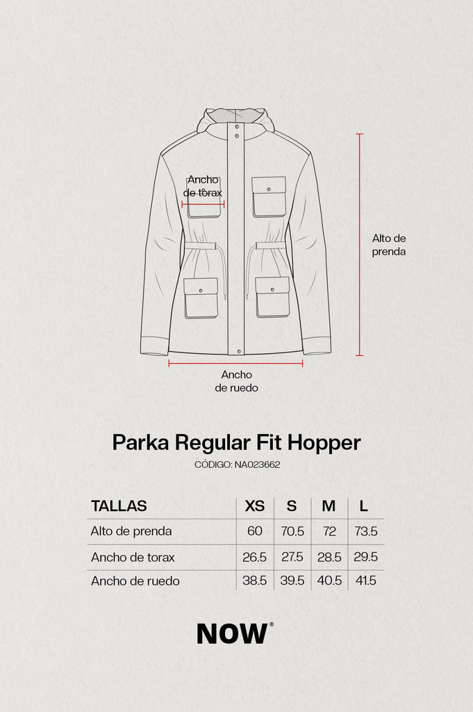 Parka Regular Fit Hopper ABRIGOS NOW 