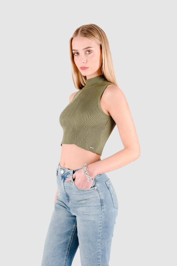 Crop Tejido Atlanta CROPTOPS NOW Militar XS 