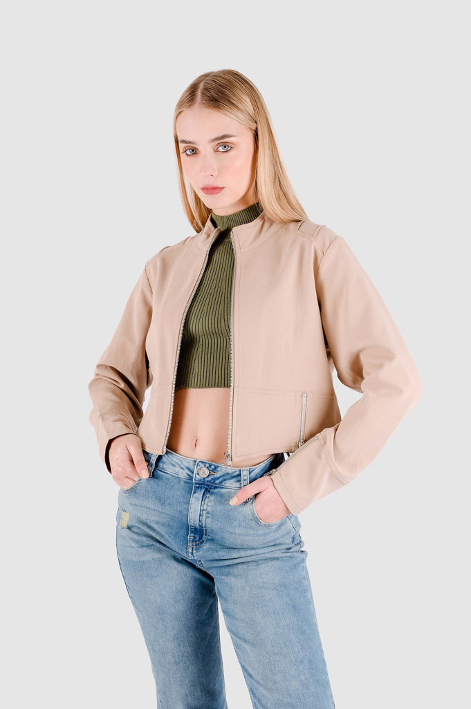 Casaca Crop Luton CASACAS NOW Beige XS 