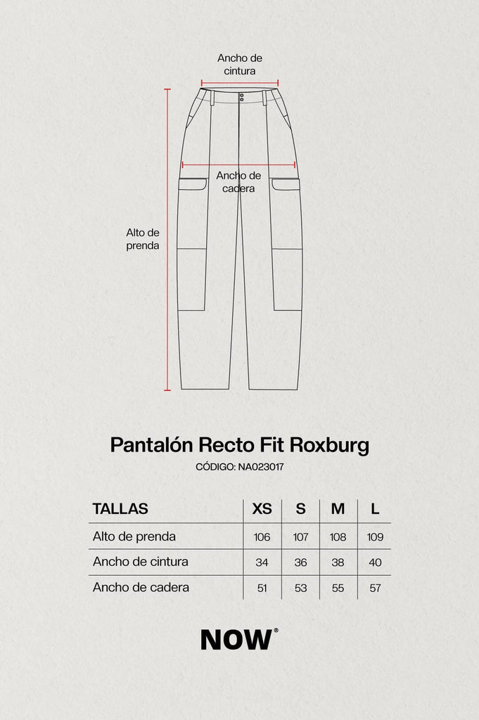 Pantalón Recto Fit Roxburg PANTALONES NOW 
