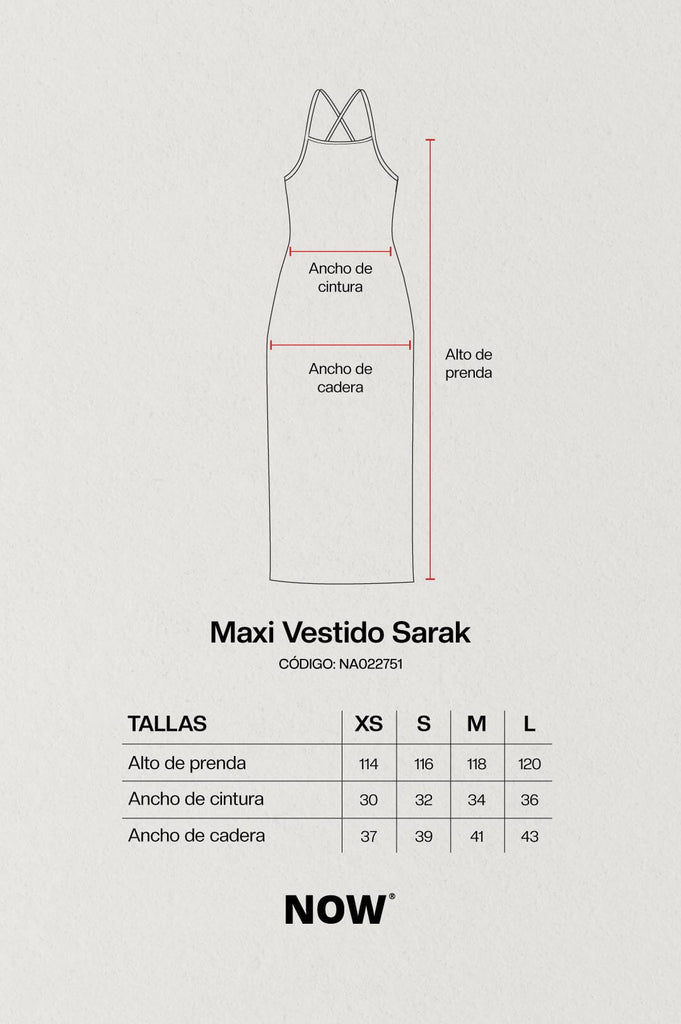 Maxi Vestido Sarak VESTIDOS NOW 