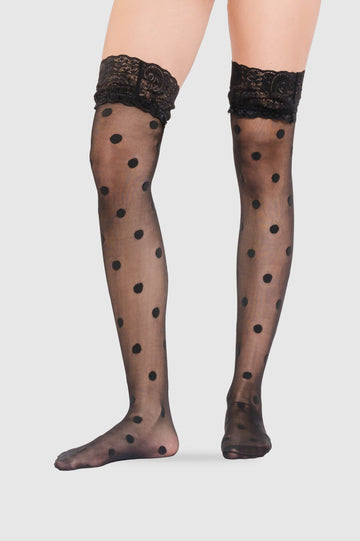 Medias Panty Black Pearls - Negro MEDIAS NOW 