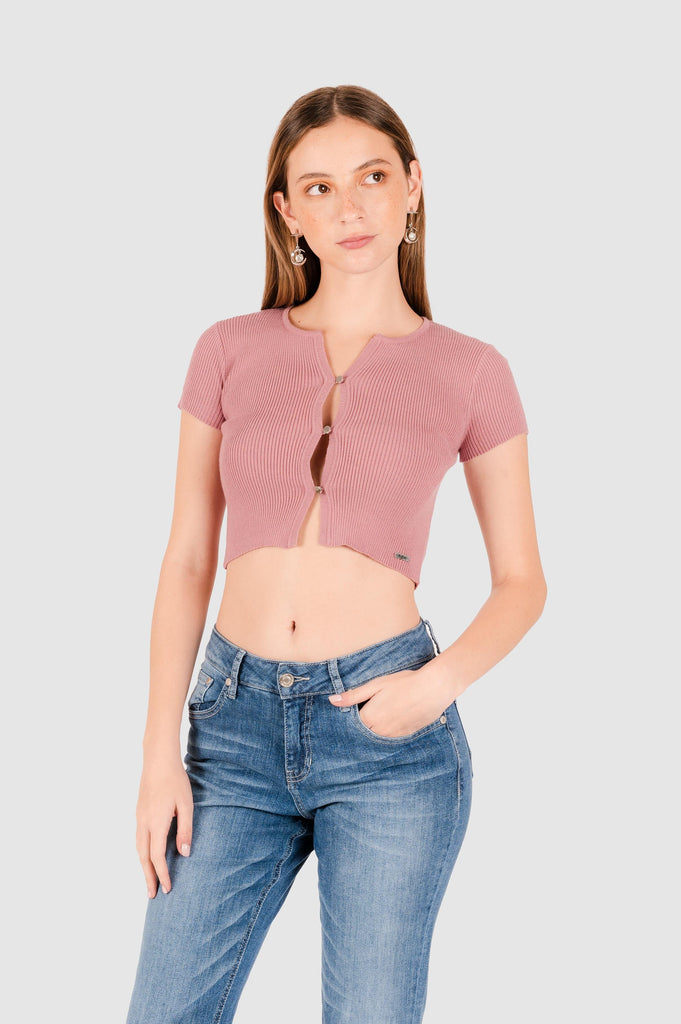 Top Slim Fit Sicilia POLOS NOW Rosado XS 