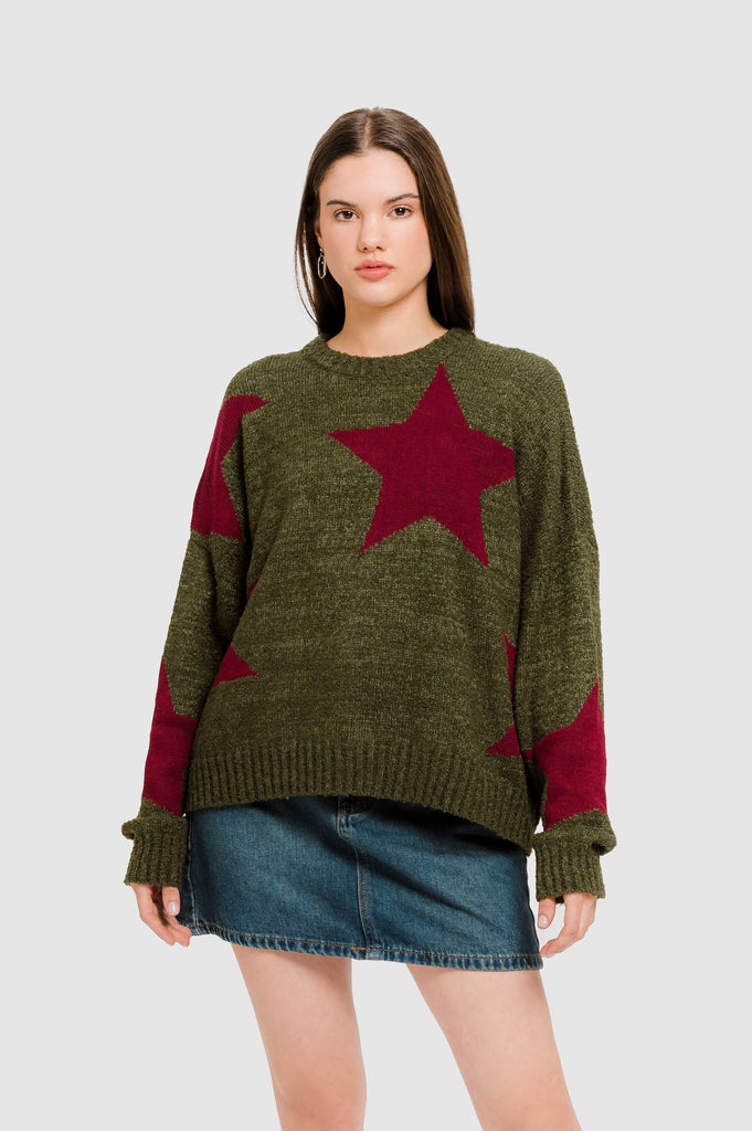 Sweater Oversize Clash - Verde CHOMPAS NOW 