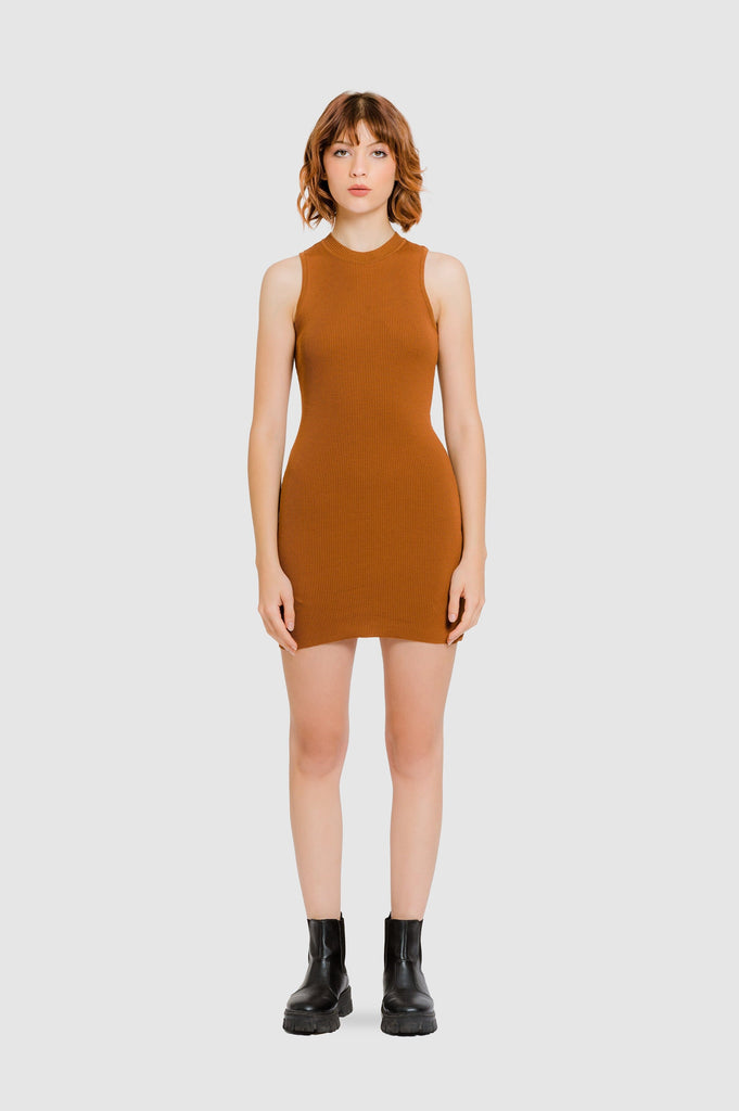 Vestido Arrow VESTIDOS NOW XS Ocre 